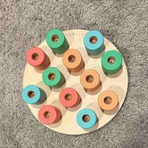 Lovevery Wooden Stacking Pegboard